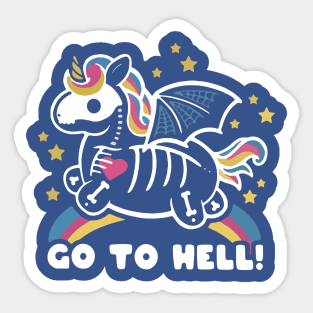 Go to Hell 1 Sticker